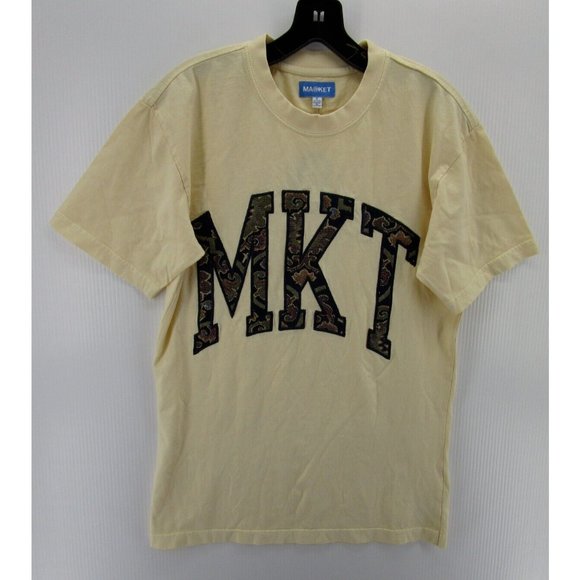 Market Rug Dealer Shirt Small Arc Pullover Crewneck Cotton Knit NEW - Picture 1 of 12